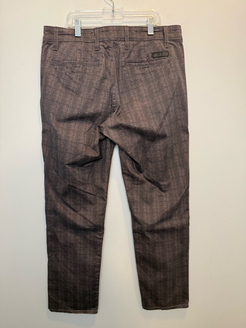 AG Adriano Goldschmied Jamison Skinny Chino Pants Plaid Grey Size 32x27 - Picture 2 of 9